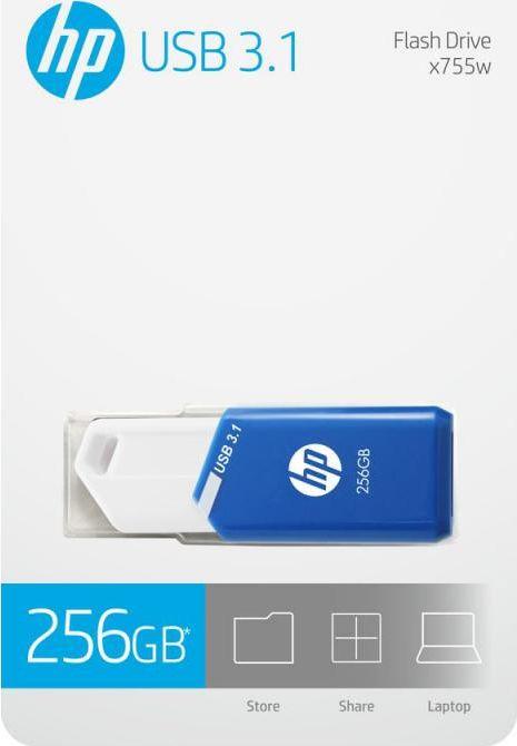USB HP x755w, 256 GB, e kaltër