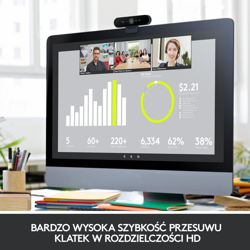 Kamera kompjuterike Logitech Brio 4K Stream (960-001194)