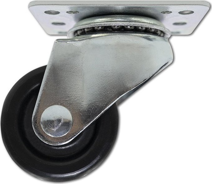 Rrota pa frenë për kabinet RACK 19" Qoltec, set 4 copë, çelik