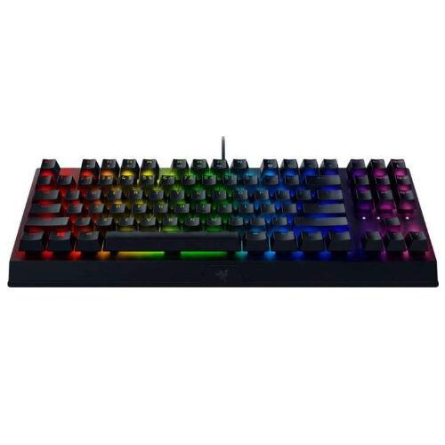 Tastierë Razer BlackWidow V3 Tenkeyless Yellow, mekanike, me ndriçim RGB, e zezë