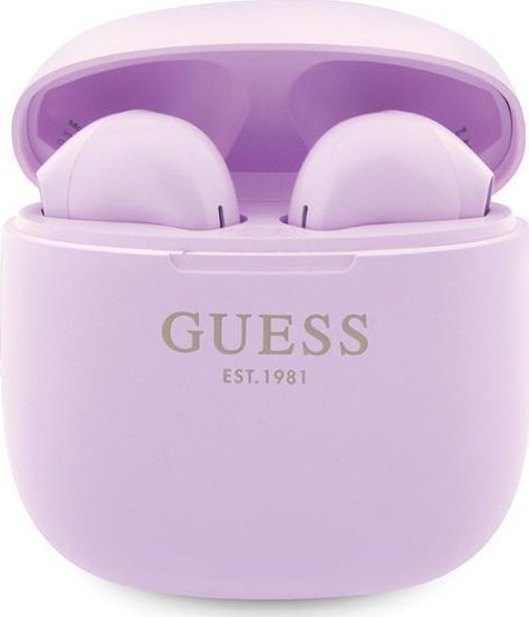 Kufje Bluetooth Guess Classic EST Logo GUTWST26PSU, TWS, IPX6, vjollcë