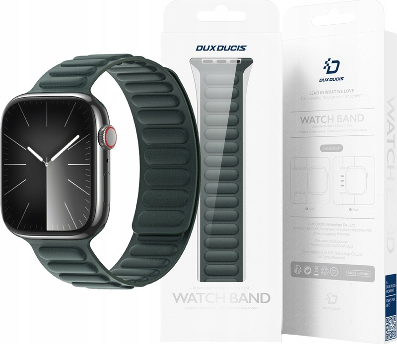 Rrip ore Dux Ducis Strap BL për Apple Watch 38 40 41mm, magnetik, jeshil