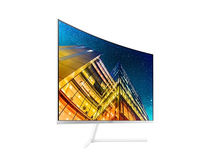 Monitor Samsung 590 UR591C, 31.5", 3840 x 2160, 4K Ultra HD, 60 Hz, i bardhë