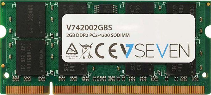 Memorie V7 SODIMM, DDR2, 2 GB, 533 MHz, CL5 (V742002GBS)