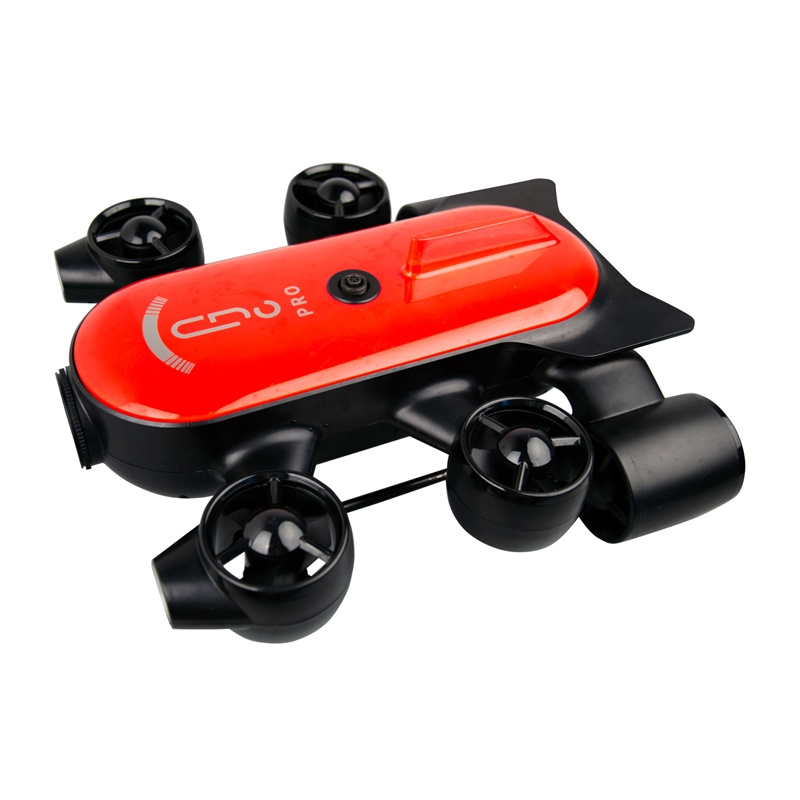Dron nënujore Geneinno T1 Pro, 150m, kamera 4K, i kuq e zi