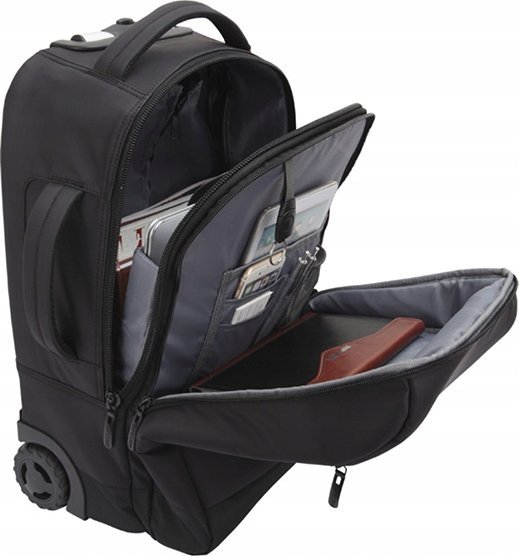 Çantë shpine me rrota BestLife BT-3335P, 15.6", portë USB, e zezë jeshile