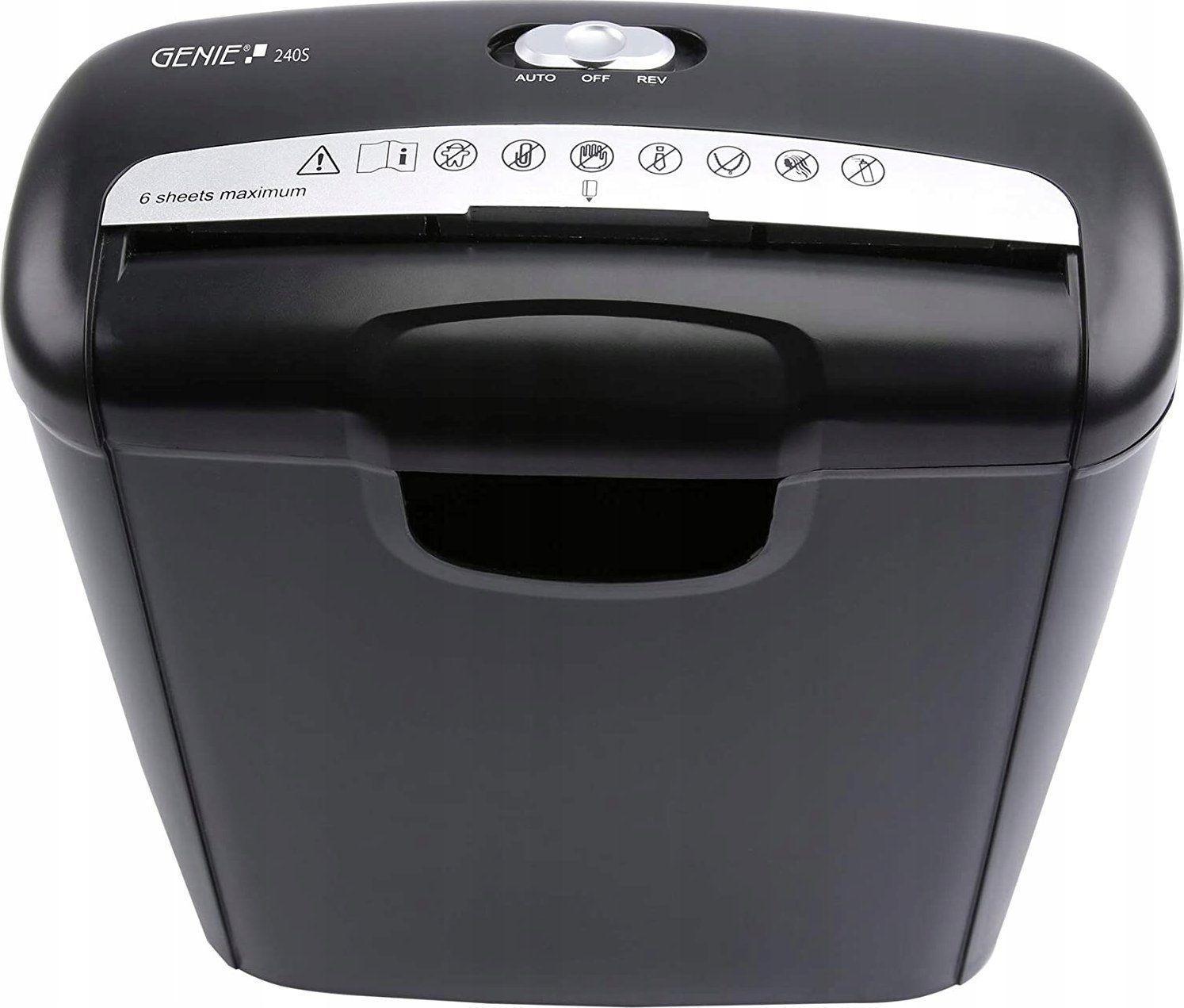 Shkatërrues letrash Genie 240 S, prerje në shirita, 72 dB, i zi
