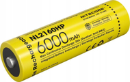 Bateri Nitecore NL2160, 21700, 6000mAh, e verdhë