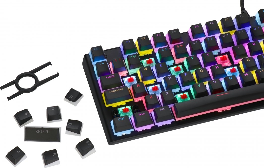 Tastierë Preyon Red Blitz Claw Gateron Red, US, e zezë