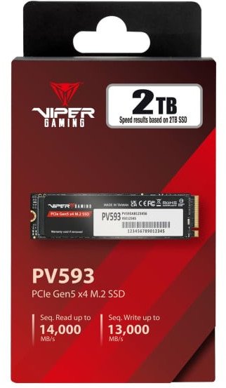 SSD Patriot Viper PV593, 2TB, M.2 2280, PCIe Gen5 x4