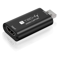 Kartë video capture Techly I USB VIDEO 1080TY, USB në HDMI, hyrje 4K 60Hz, dalje 1080p, e zezë