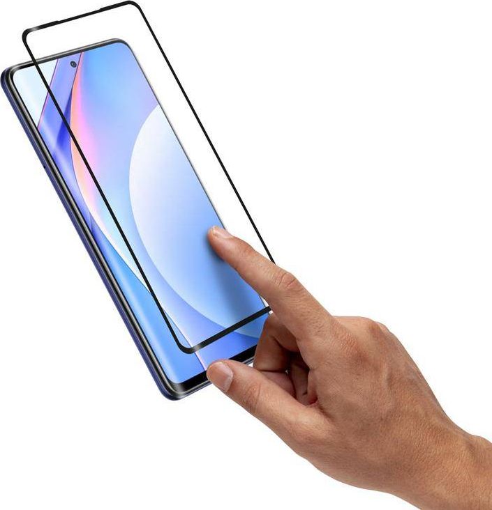 Xham mbrojtës Crong 3D Armour Glass për Xiaomi Mi 10T Lite, 9H, Full Glue, transparent