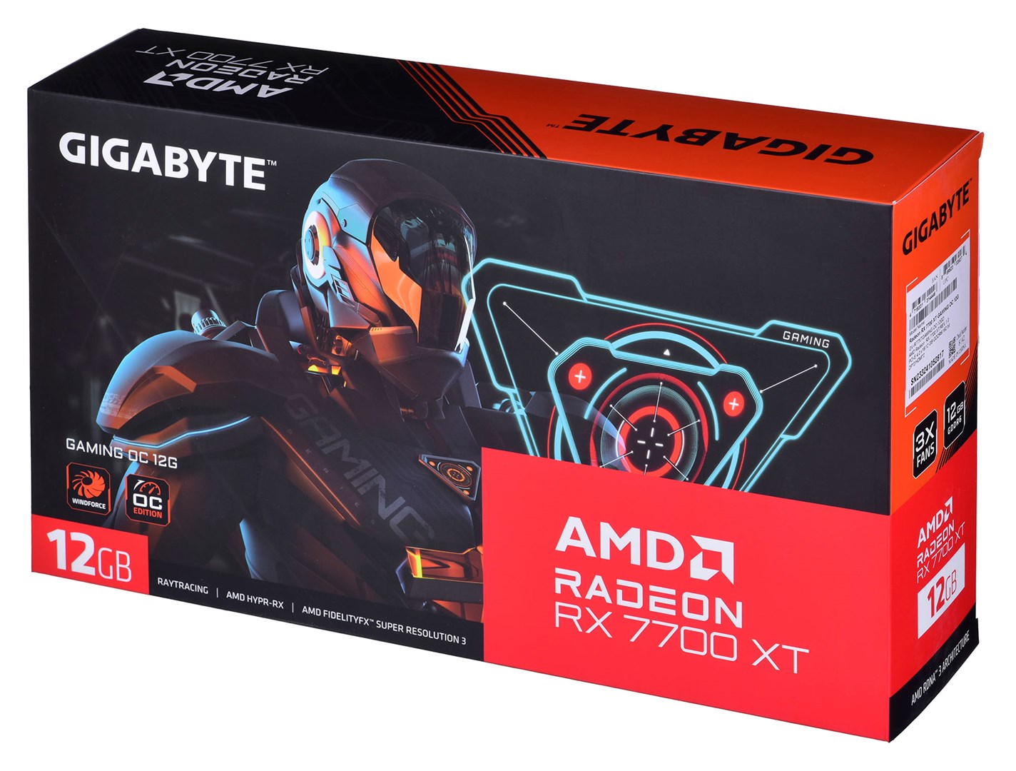Kartë grafike GIGABYTE Gaming AMD Radeon RX 7700 XT, OC, 12 GB GDDR6