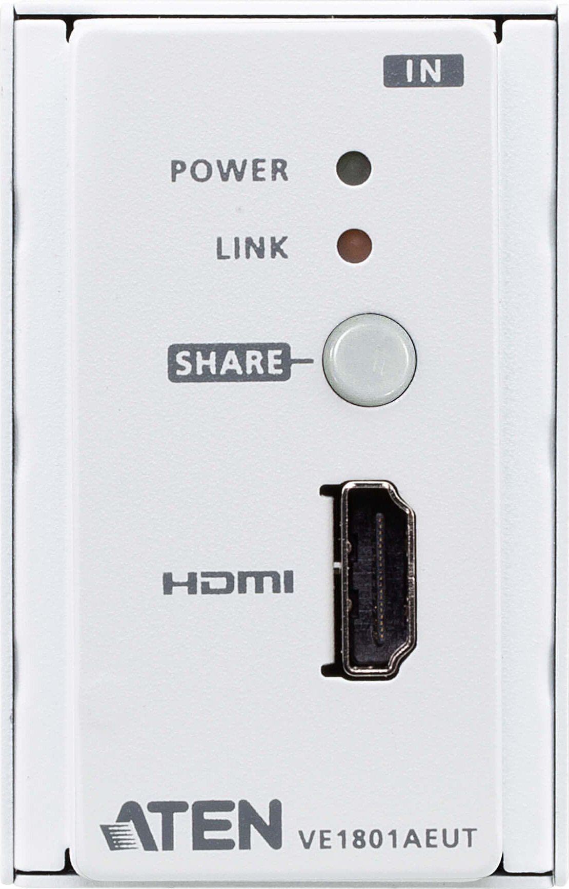 Transmetues AV Aten HDMI HDBaseT-Lite, 4K, montim në mur, i zi