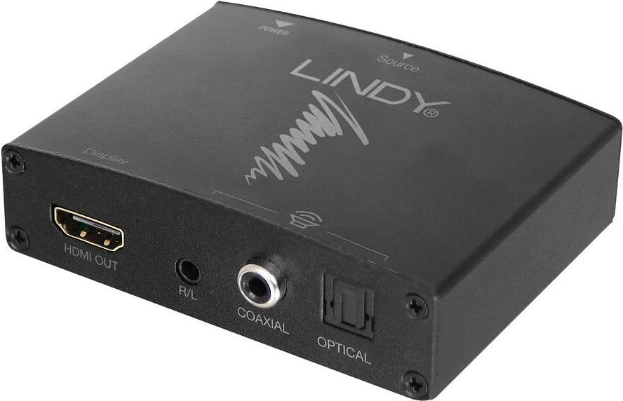 Ekstraktor audio HDMI Lindy 38167, 4K, TosLink optik, i zi