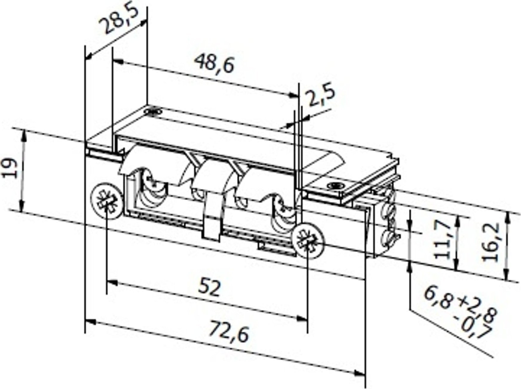 Bravë elektrike XS12R C, reversibile, 12V DC, metalike