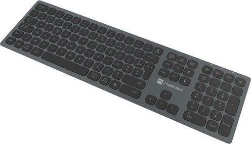 Tastierë wireless Natec Dolphin NKL-1976, Bluetooth, 2.4 GHz, e zezë