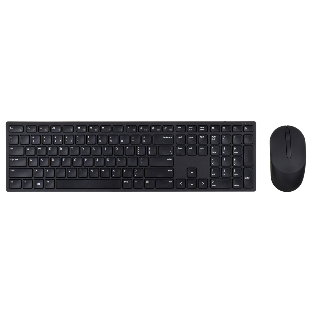 Set tastierë dhe maus Dell Pro KM5221W, wireless, US English, i zi