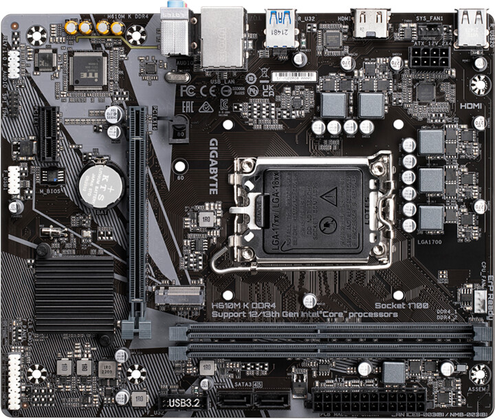 [OUTLET] Pllakë amë GIGABYTE H610M H DDR4 - Intel H610
