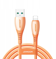 Кабел за полнење Joyroom S-A59 Vibrant Series, USB-A во Lightning, 3A, 1.2m, портокалов