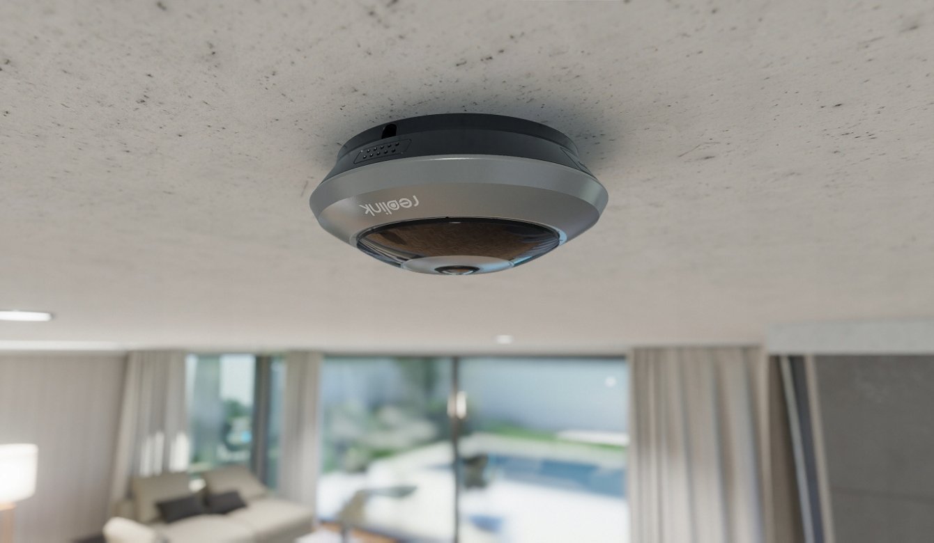 Камера за безбедност Reolink W520 Fisheye, IP Wi‑Fi, 6MP, поглед 360°, бела