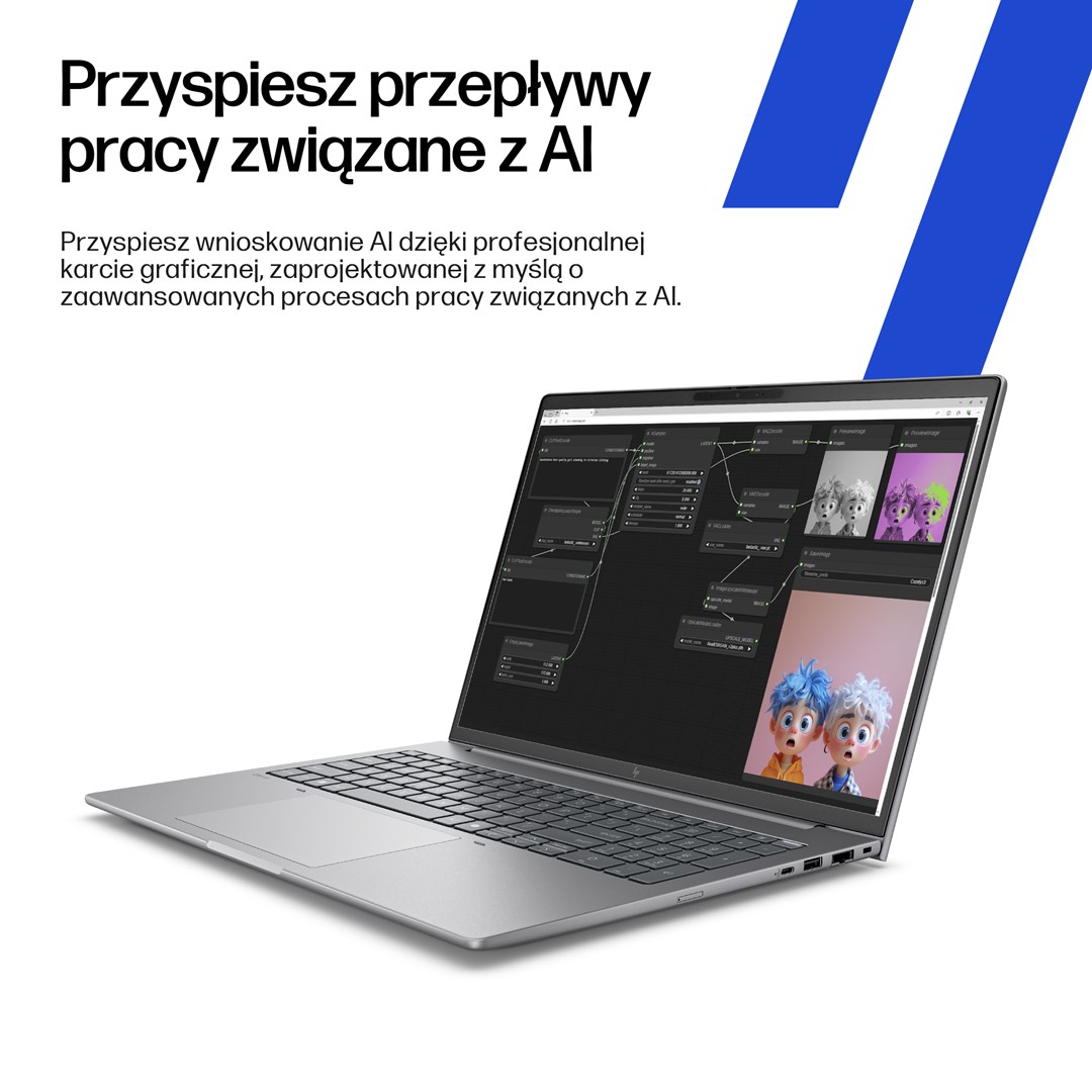 Laptop HP ZBook 8 G1ak Copilot+, AMD Ryzen 7 PRO, 32GB RAM, 1TB SSD, 14", argjendtë