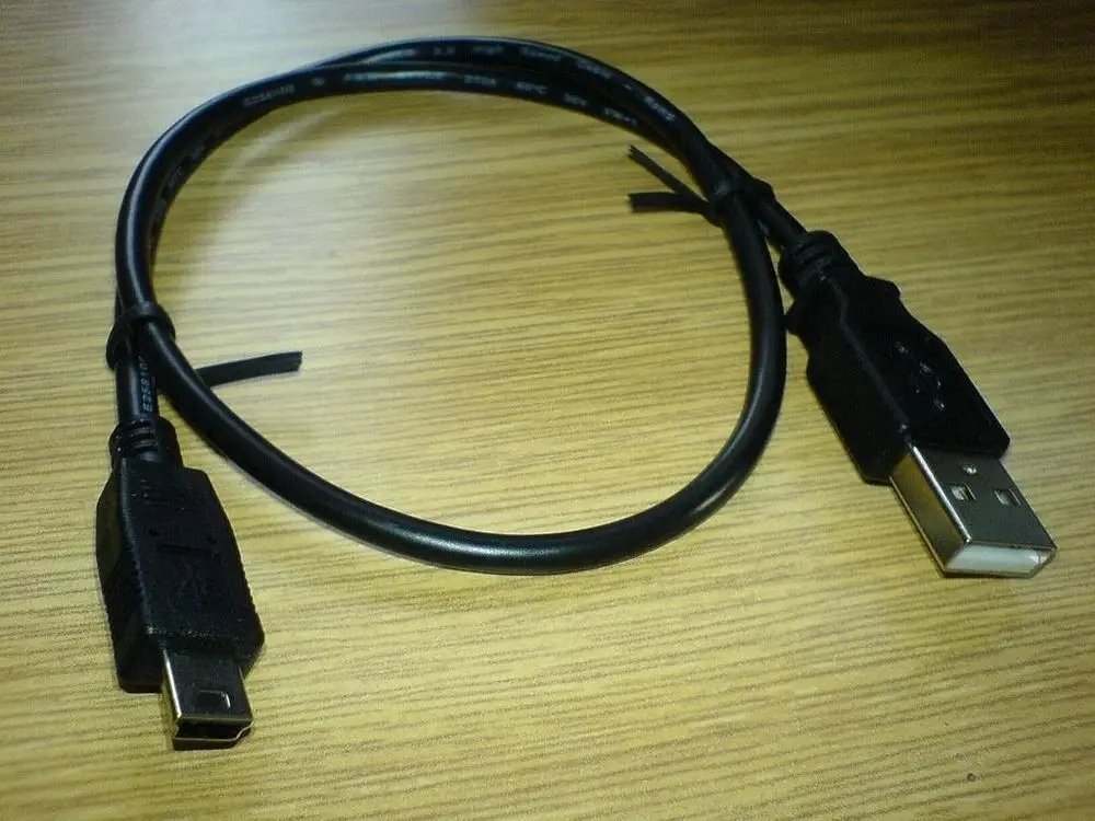 Kabllo USB PremiumCord USB A në mini USB, 0.5 m, USB 2.0, i zi