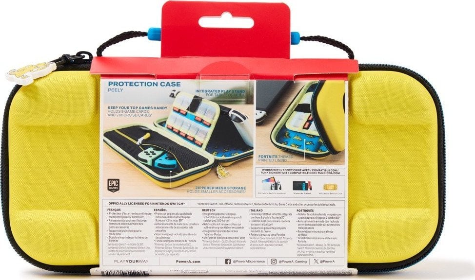 Etui për konzolë PowerA Fortnite Peely, për Nintendo Switch Switch Lite dhe Switch OLED, e verdhë