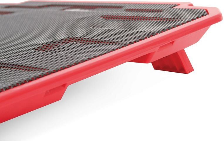 Mbajtëse laptopi Platinet Omncpir, 10"-17", me ventilator, e kuqe