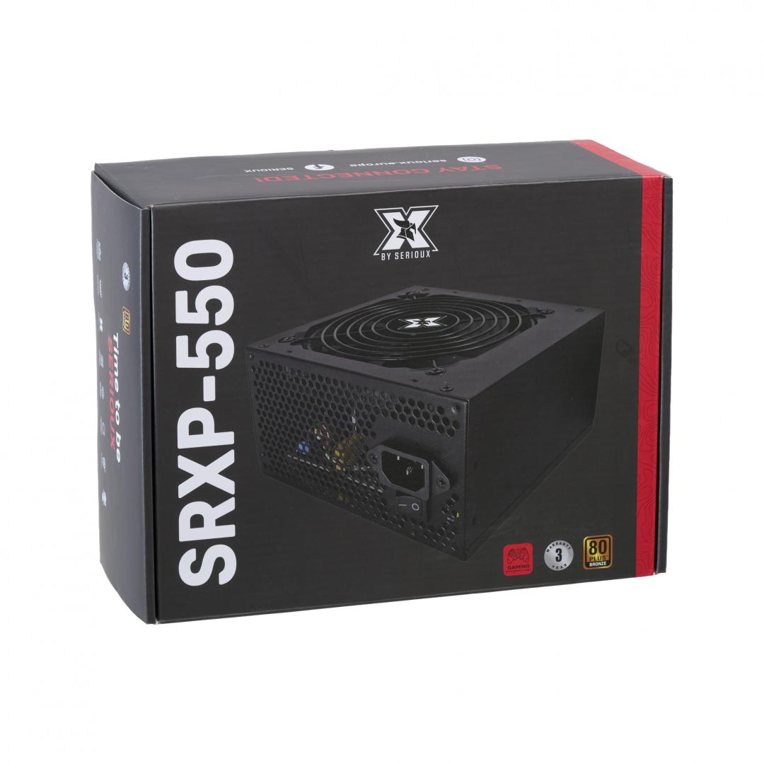 Burim energjie Serioux SRXP-550, 550W, 80+ Bronze, ATX, i zi