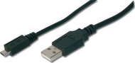 Kabllo USB Digitus AK300110018S, USB A në microUSB, 1.8 m, i zi