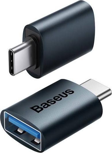 Adapter OTG Baseus Ingenuity ZJJQ000003, USB C në USB 3.1, 10 Gbps, blu