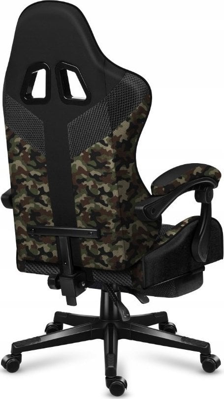 Karrige gaming Huzaro Force 4.7 Camo Mesh, ergonomike, me mbështetëse këmbësh, kamuflazh