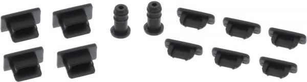 Set mbrojtës për pluhur InLine 59941L, 12 copë, për smartphone, i zi