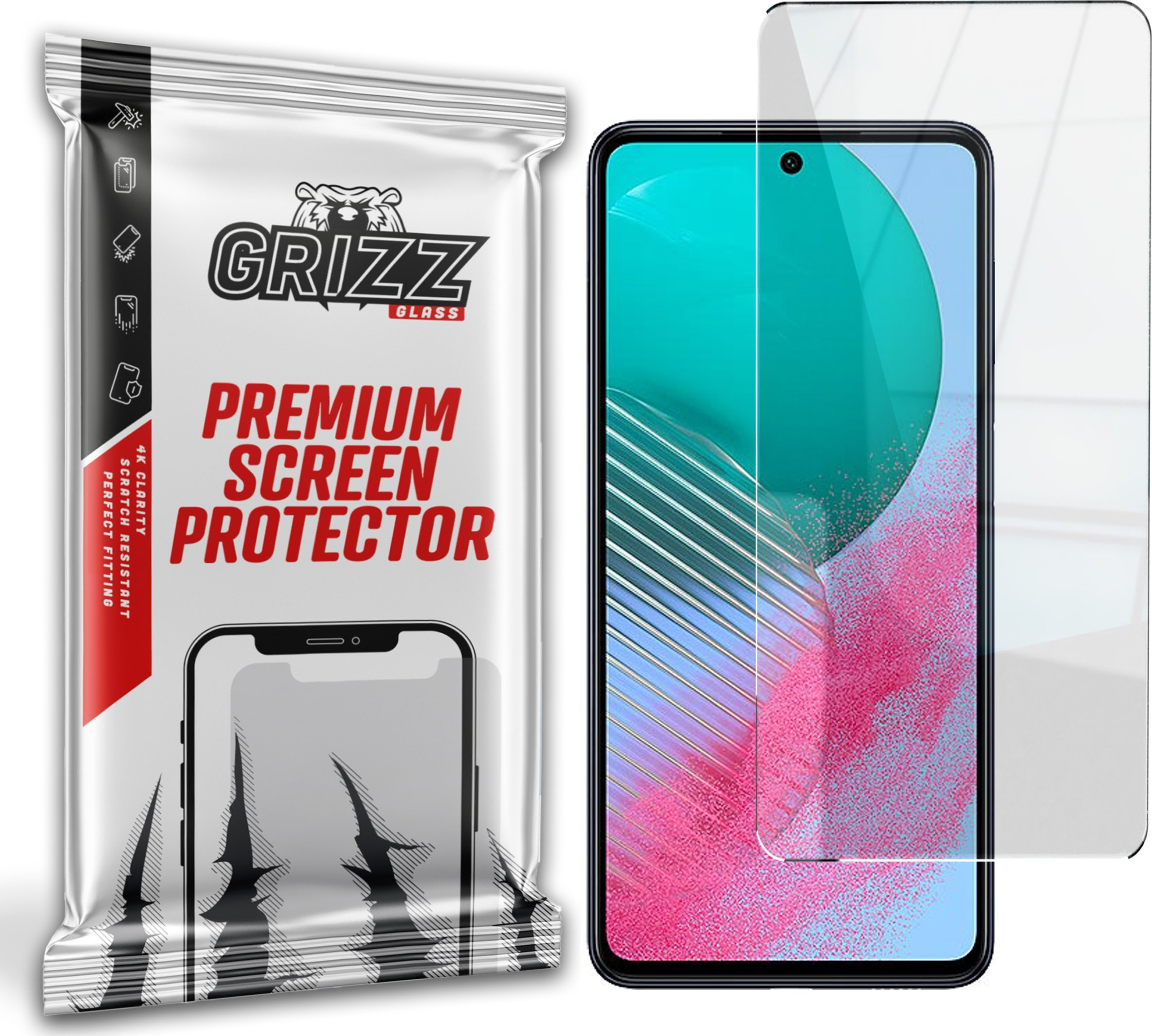 Xham hibrid mbrojtës GrizzGlass HybridGlass Samsung Galaxy M54, transparencë e lartë