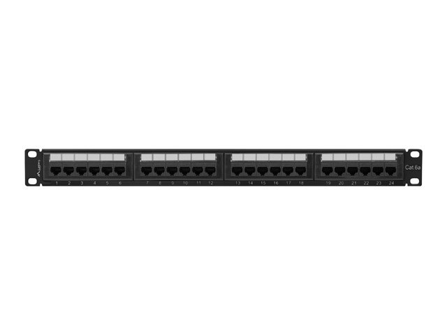 Patch panel 24 porta 1U 19" Cat.6A UTP, i zi