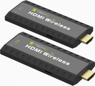 Extender AV Techly IDATA HDMI WL53, transmetues dhe marrës HDMI pa kabllo, i zi