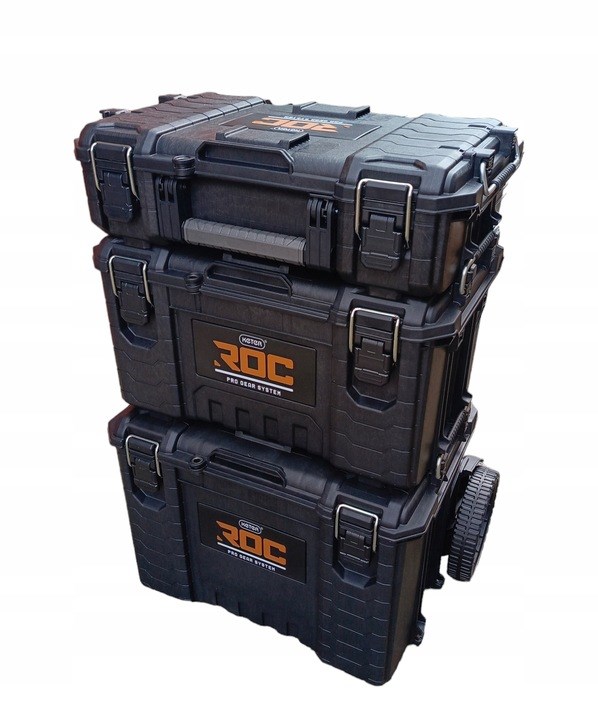 Kuti veglash Keter XL ROC Pro Gear 2.0, kapacitet i madh, plastike, e zezë