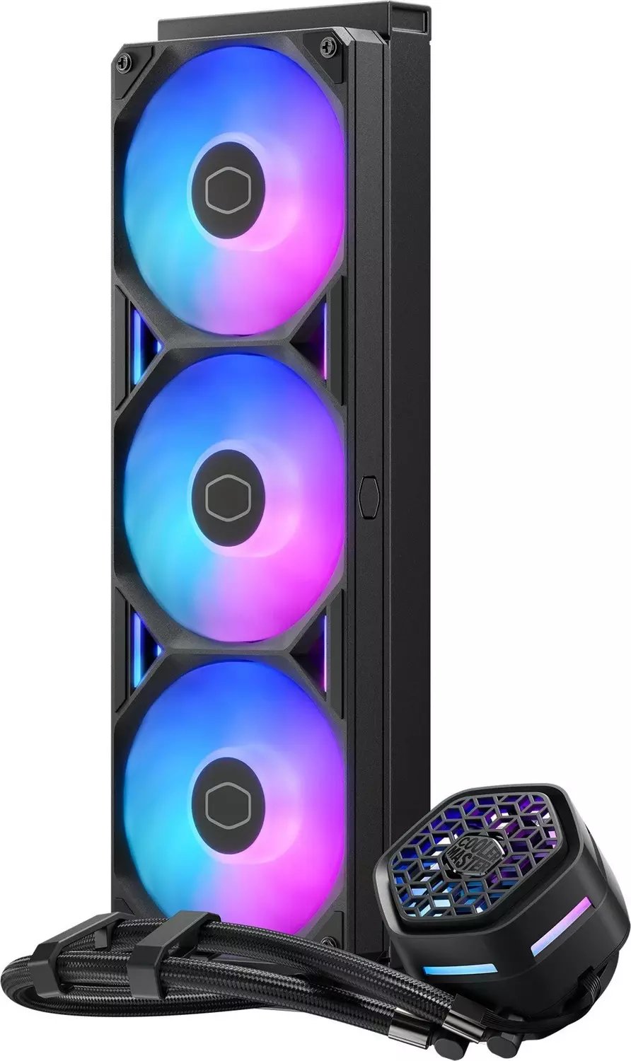 Ftohës uji CPU Cooler Master MasterLiquid 360 Atmos II, radiator 360mm, ARGB, i zi