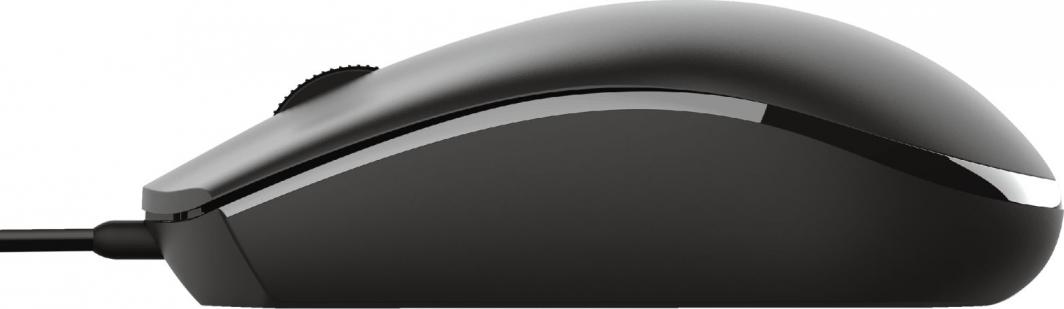 Maus Trust Basi, me kabllo, USB, i zi