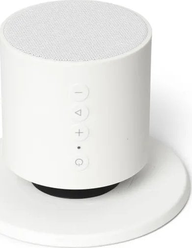 Altoparlant Bluetooth Sharper Image Shower, me mbajtëse magnetike, rezistent ndaj ujit, gri