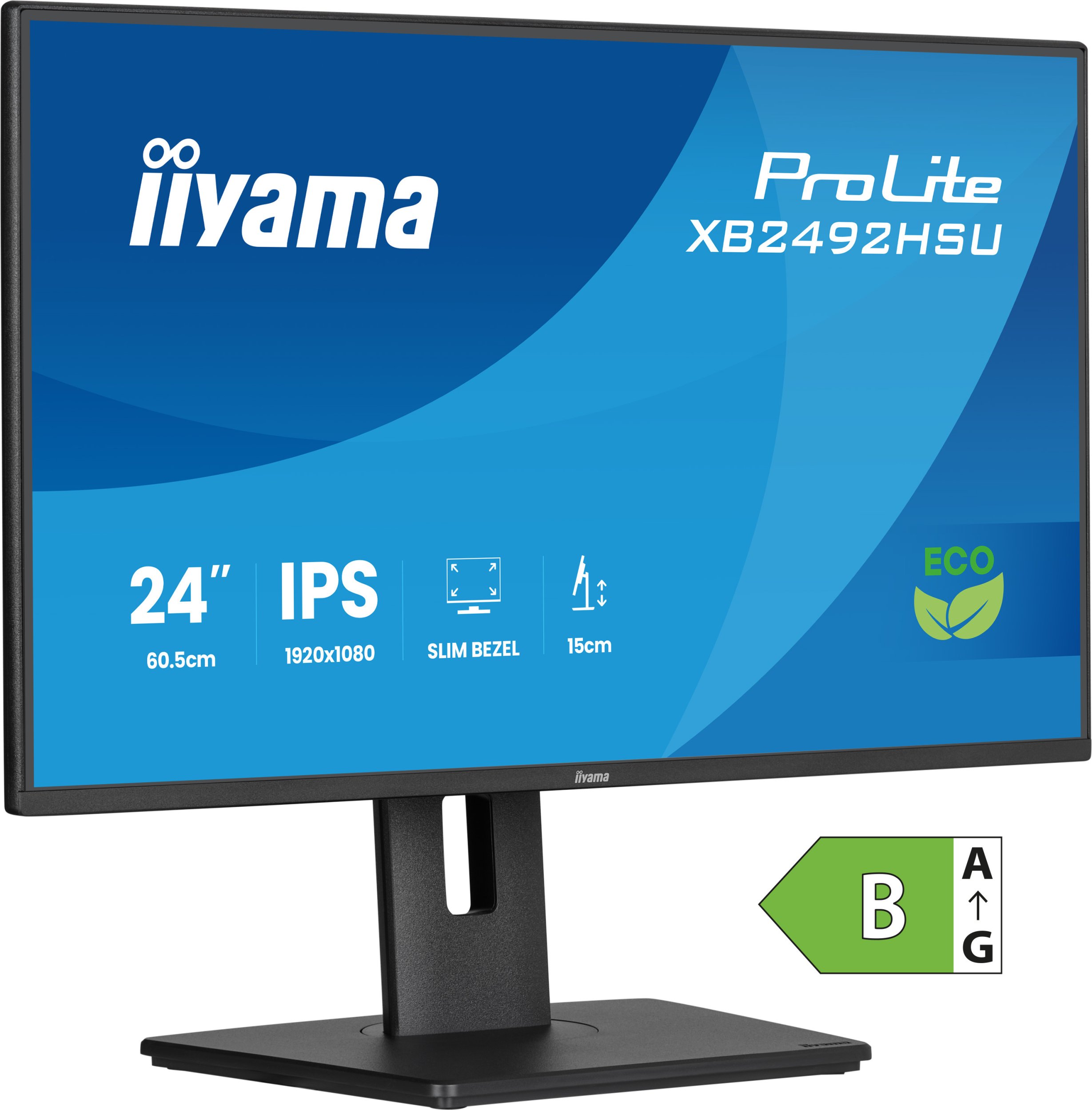 Monitor Iiyama ProLite XB2492HSU B1, 24", Full HD, i zi