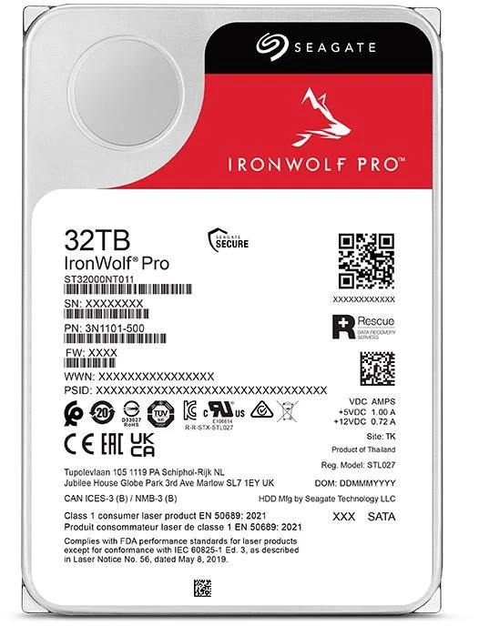 Hard disk Seagate IronWolf Pro ST32000NT000, 32TB, 3.5", SATA