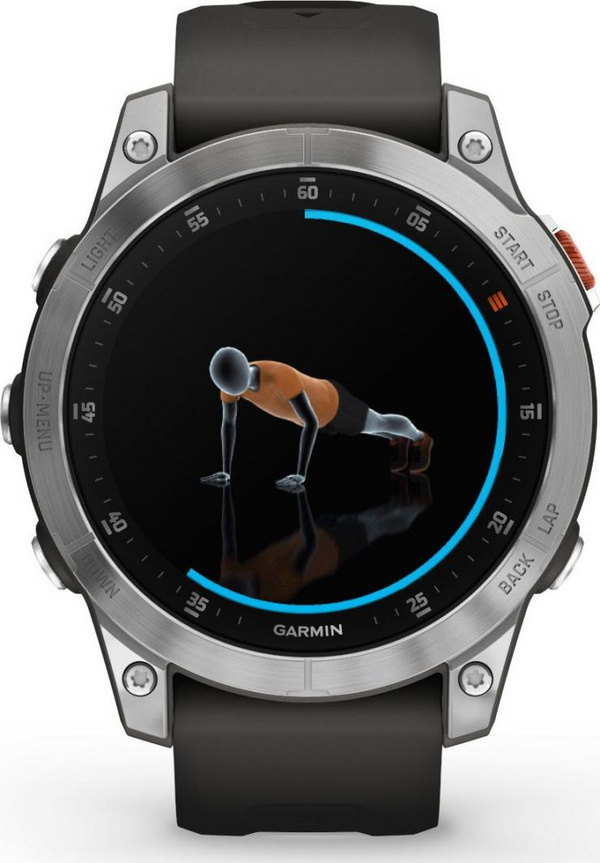 Orë sportive Garmin Epix 2, e hirtë