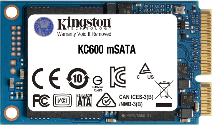 [OUTLET] Disk SSD Kingston KC600, mSATA - 512GB
