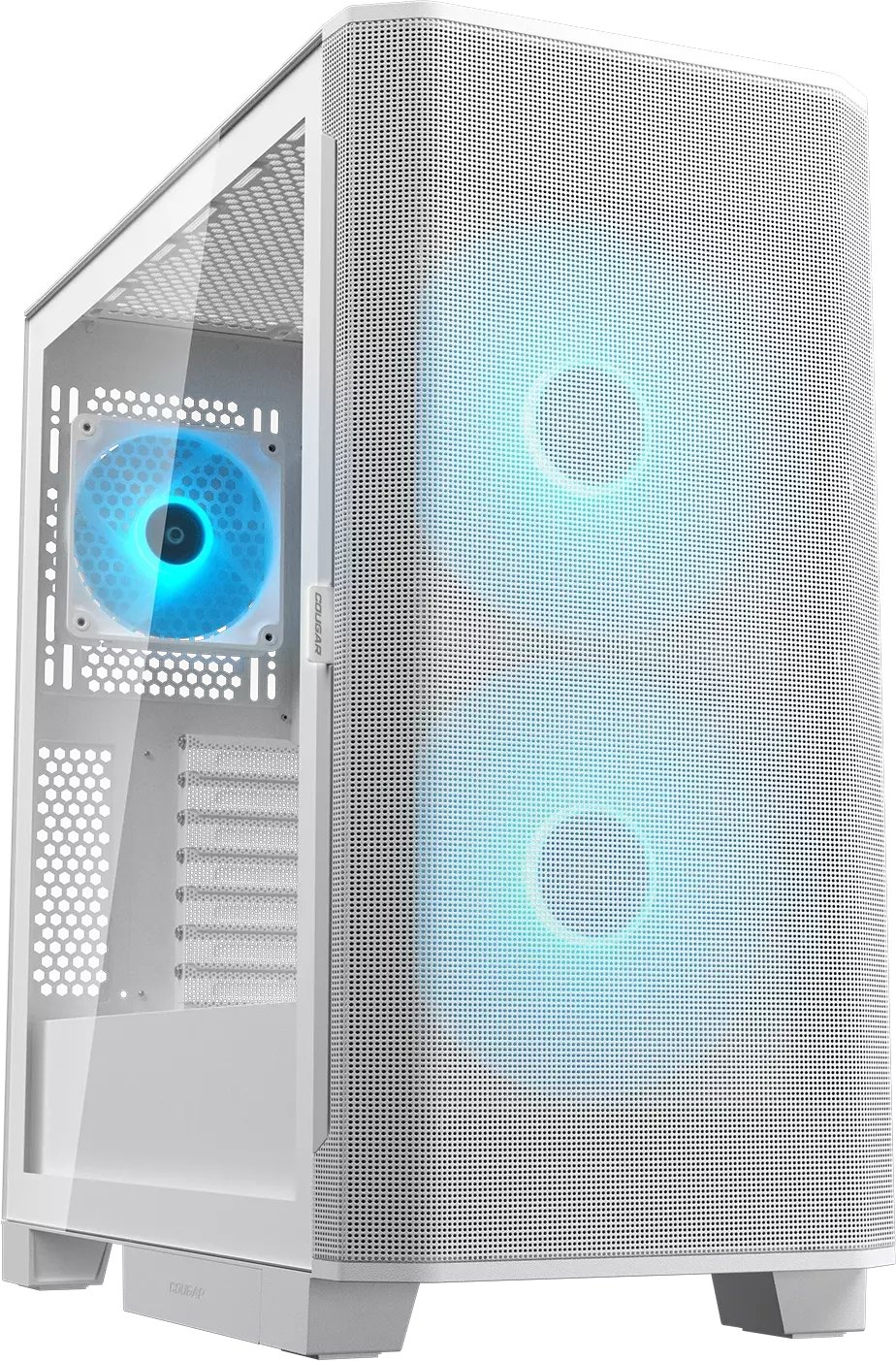 Kuti PC Cougar CGR-5YA6W-RGB, ATX E-ATX, xham i temperuar, e bardhë