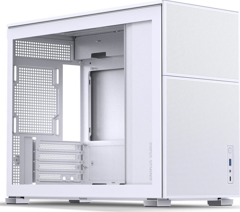 Kase kompjuteri Jonsbo D31 Mesh, Micro ATX, panel xhami, e bardhë