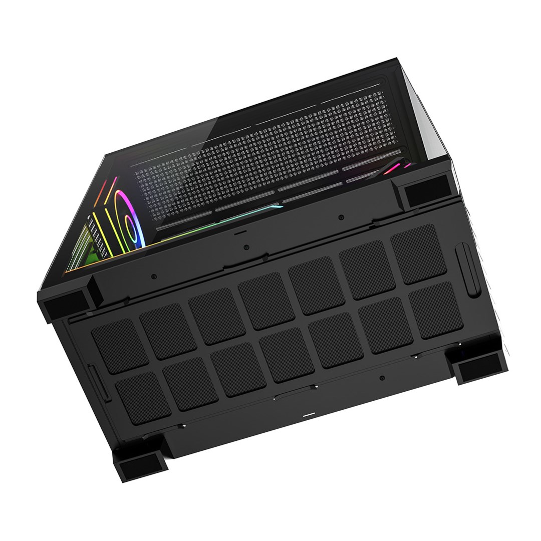 Kase PC Modecom Volcano Stellar Plus 5F ARGB, ATX, xham i temperuar, e zezë