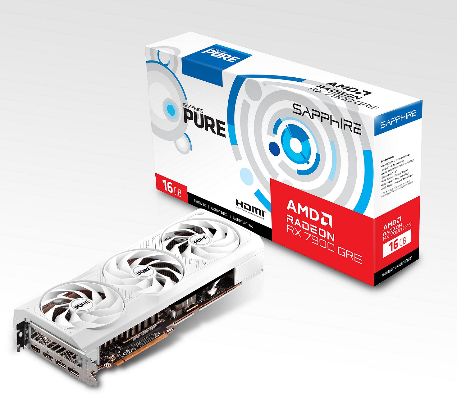 Kartelë grafike Sapphire PURE AMD Radeon RX 7900 GRE, 16GB, GDDR6
