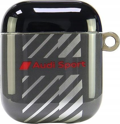 Mbulesë për AirPods Audi IML Sport, për AirPods 1/2, e zezë